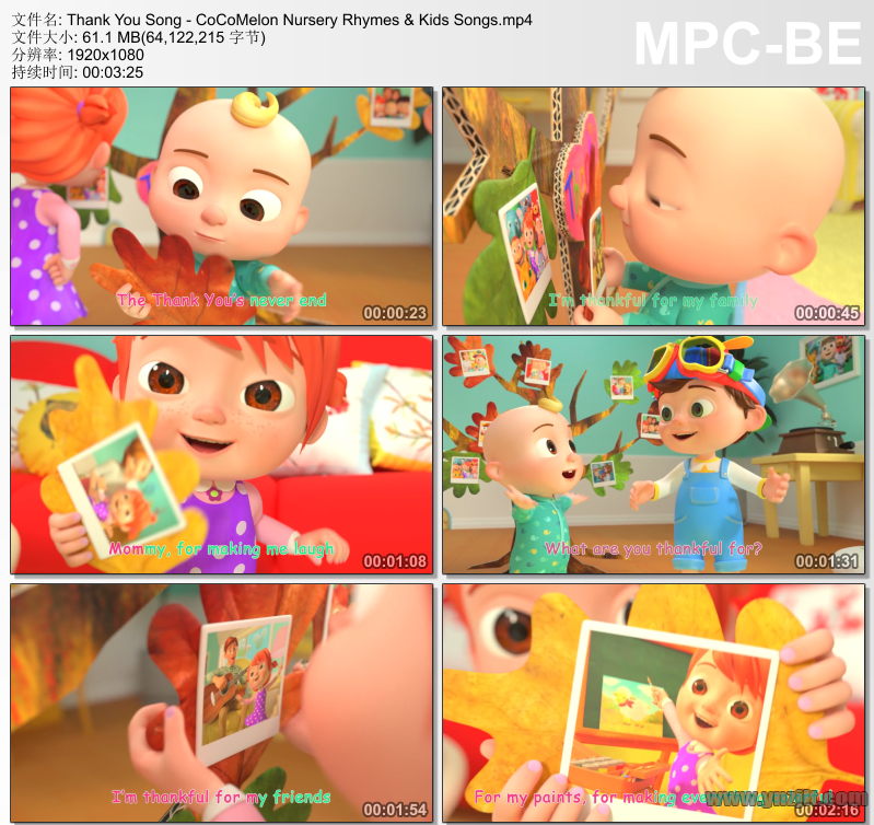 abckidstv英语启蒙动画儿歌cocomelon慢速英语儿歌全集百度网盘下载