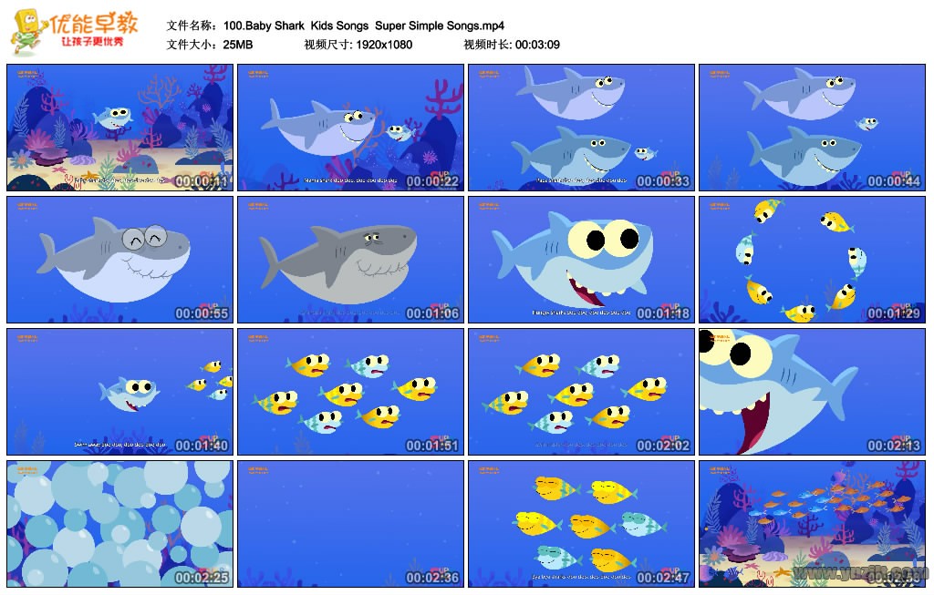 100babysharksupersimplesongs英语儿歌下载